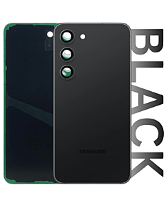 Samsung SM-S911 Galaxy S23 Rear Glass With Camera Lens Black