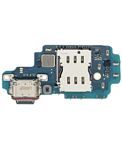 Samsung SM-S918 Galaxy S23 Ultra Charging Port Board With Sim Card Reader Pull