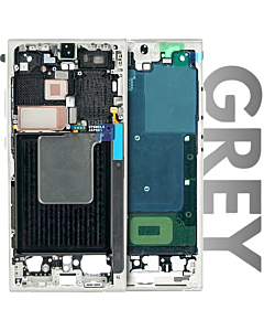Samsung SM-S928 Galaxy S24 Ultra Mid-Frame Housing Titanium Gray / Violet / Orange