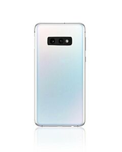Samsung SM-G970 Galaxy S10e Rear Glass With Adhesive & Camera Lens - White