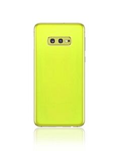Samsung SM-G970 Galaxy S10e Rear Glass With Adhesive & Camera Lens - Canary Yellow