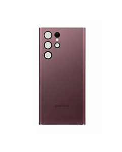 Samsung SM-S908 Galaxy S22 Ultra Rear Cover With Camera Lens Burgandy