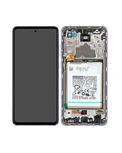 Samsung SM-A725 Galaxy A72 Service Pack LCD Display With Battery Violet