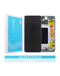 Samsung SM-G975 Galaxy S10 Plus Service Pack LCD Display Replacement Silver