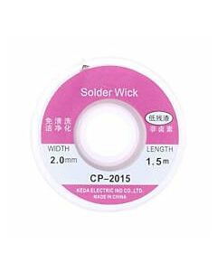 Soldering Wick: 1.5m x 2mm